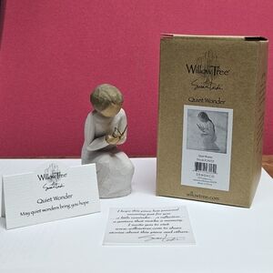 Willow Tree Quiet Wonder Figurine - Gray and Cream